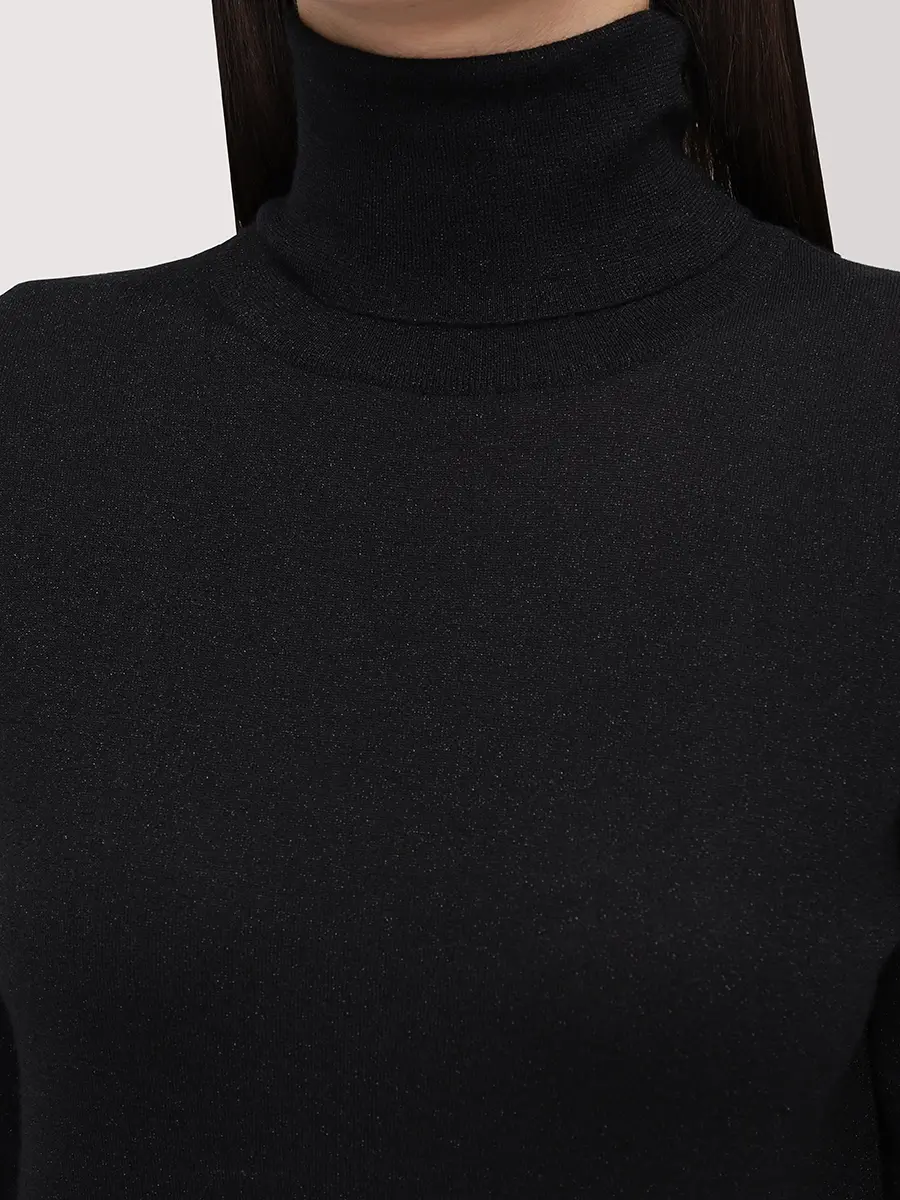 Водолазка кашемировая BRUNELLO CUCINELLI M41800063P C101 Черный  Фото 5