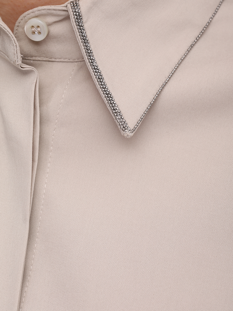 

Рубашка хлопковая, Бежевый, MP091MA606 C7498