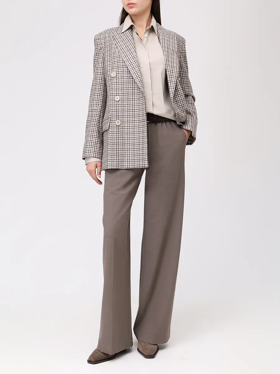 Рубашка хлопковая BRUNELLO CUCINELLI MP091MA606 C7498 Бежевый  Фото 2