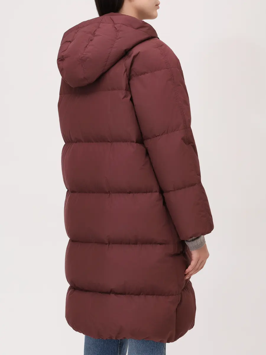 Пуховик стеганый BRUNELLO CUCINELLI MG5019946 CFS36 Бордовый  Фото 3