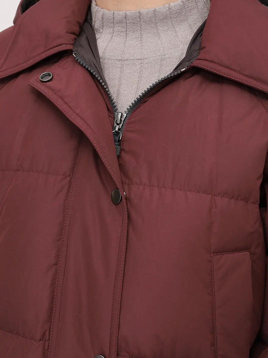 Пуховик стеганый BRUNELLO CUCINELLI MG5019946 CFS36 Бордовый  Фото 5