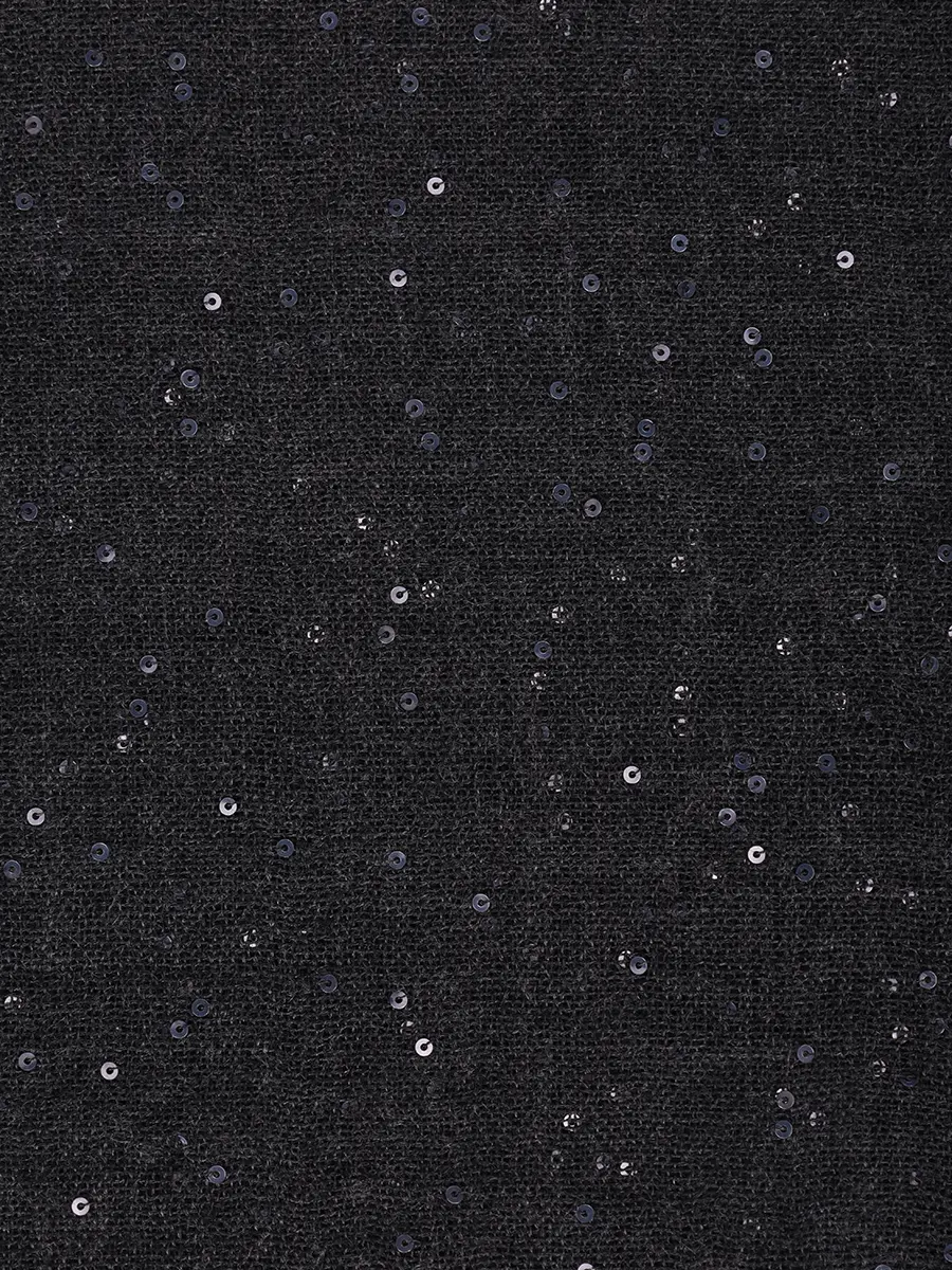 Шарф из кашемира и шелка BRUNELLO CUCINELLI MSCDVSW03 C055 Темно- Серый  Фото 3