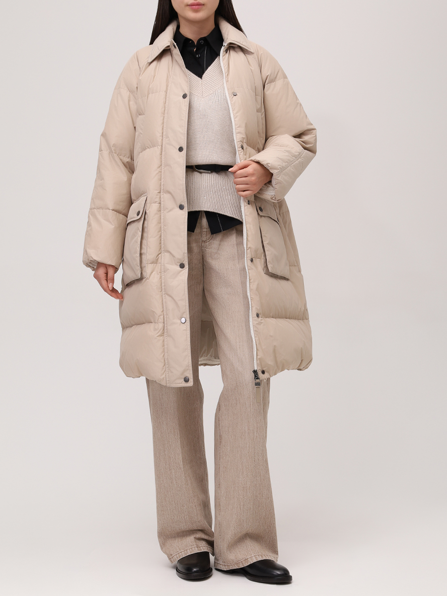 Пуловер кашемировый BRUNELLO CUCINELLI M73539922 CN058 Бежевый  Фото 2