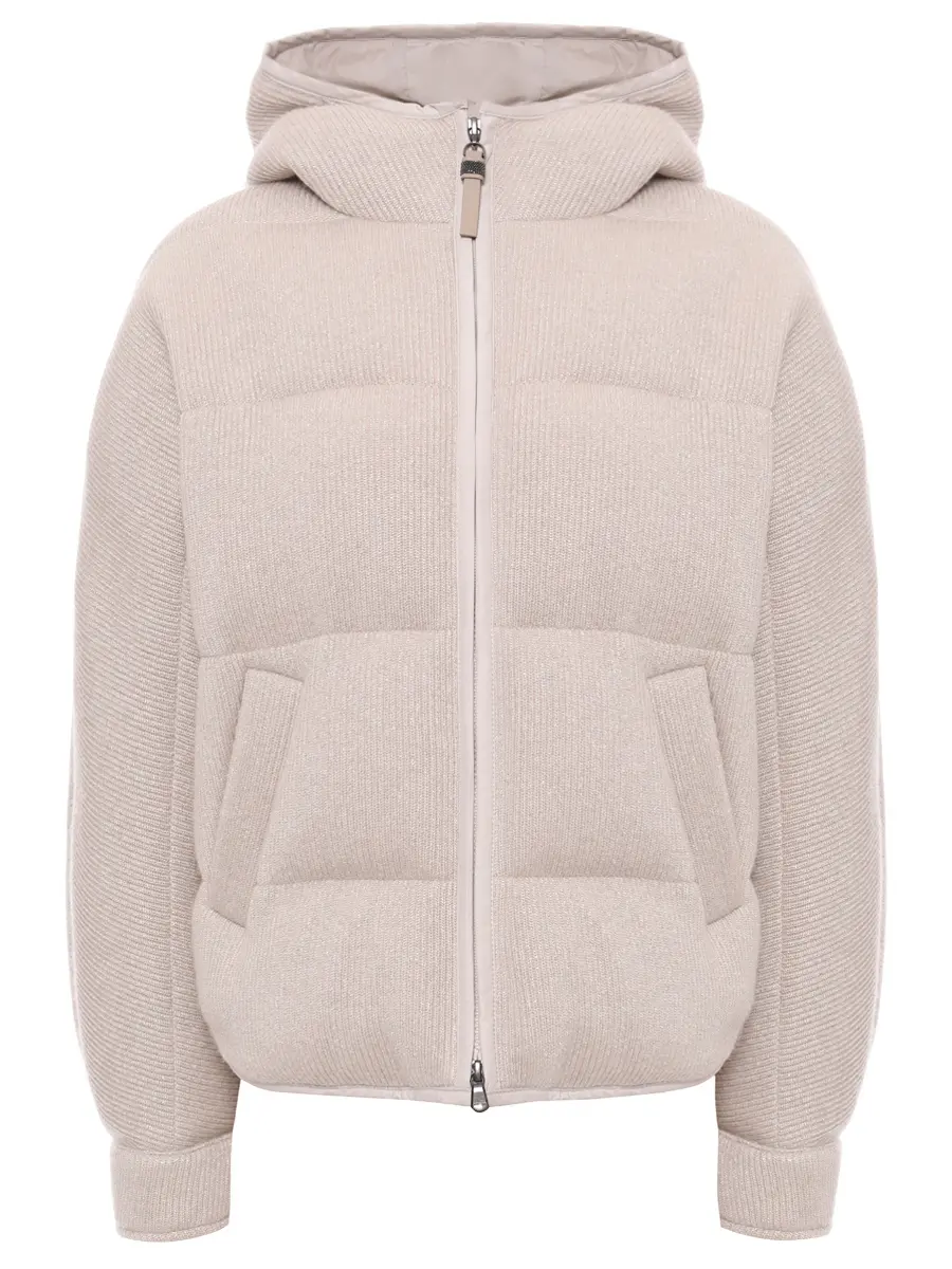 

Пуховик кашемировый, Бежевый, M01ET7728 CEF37