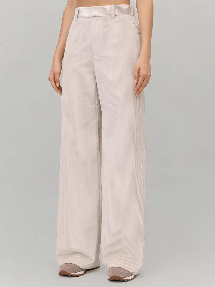 Брюки вельветовые BRUNELLO CUCINELLI MA180P8724 C2430 Кремовый  Фото 4