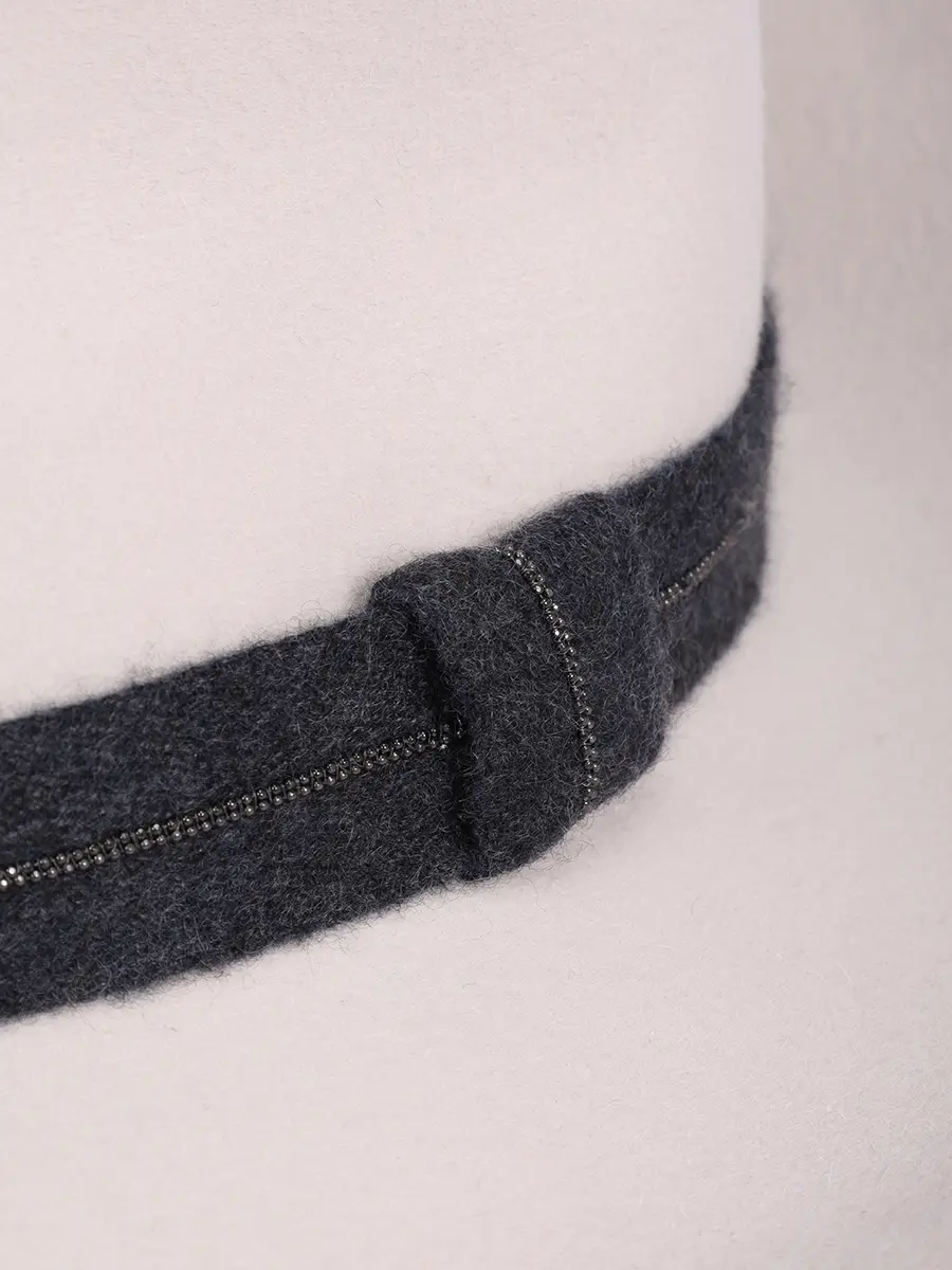 Шляпа фетровая BRUNELLO CUCINELLI MCAP90033 CMV22 Кремовый  Фото 3