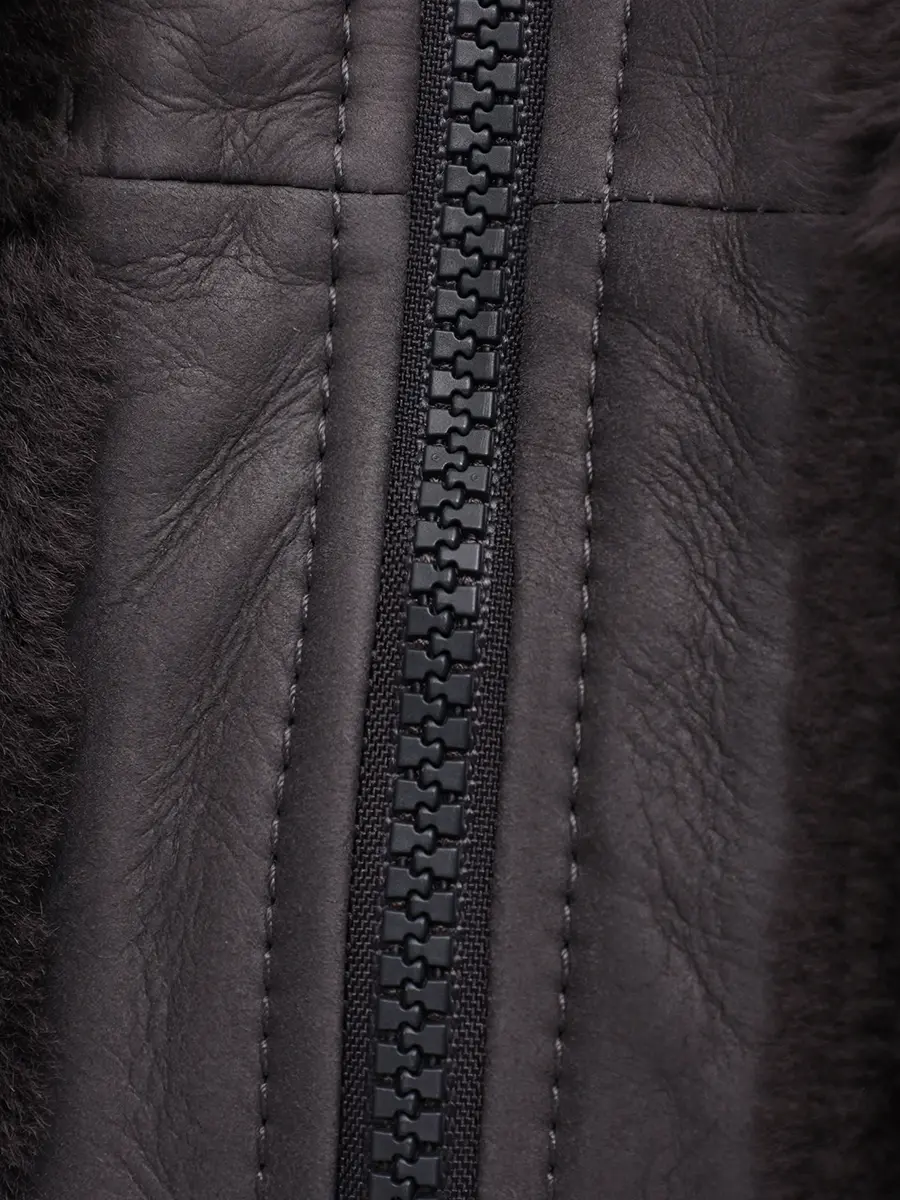 Дубленка из овчины BRUNELLO CUCINELLI MPMRA7775P C2126 Серый  Фото 6