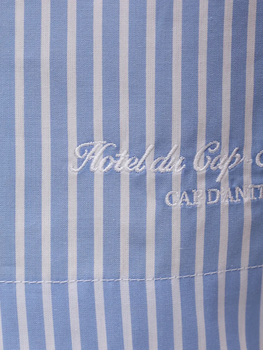 Шорты хлопковые SPORTY & RICH SH01260673ST61/3878 Голубой  Фото 6