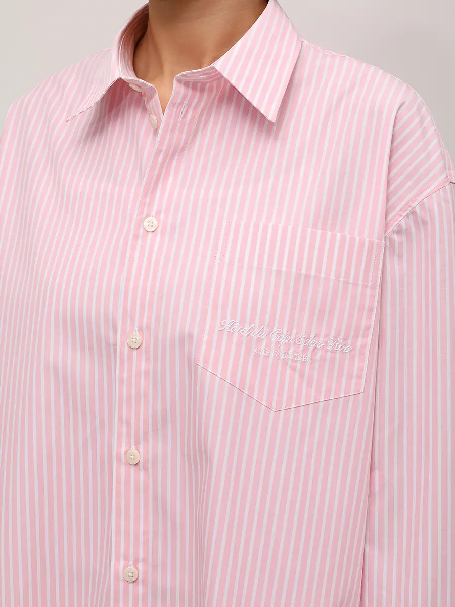 

Рубашка хлопковая, Розовый, SI00760673ST64/3889