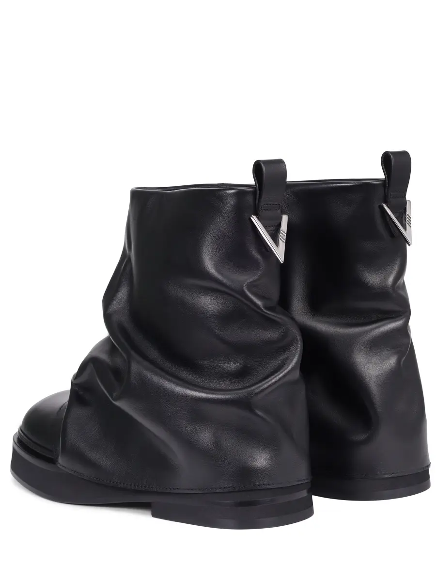 Ботинки кожаные Robin mini THEATTICO 247WSH00832 - LBT019AA - 100 Черный  Фото 4