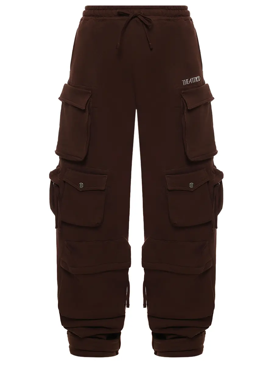 Брюки-карго хлопковые THEATTICO 251WCP00260 - JJF007AA - 204 Коричневый 