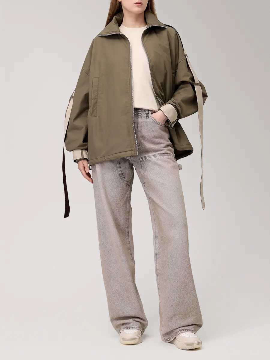 Куртка хлопковая THEATTICO 251WCB00094 - CCC118AA - 081 Хаки  Фото 2