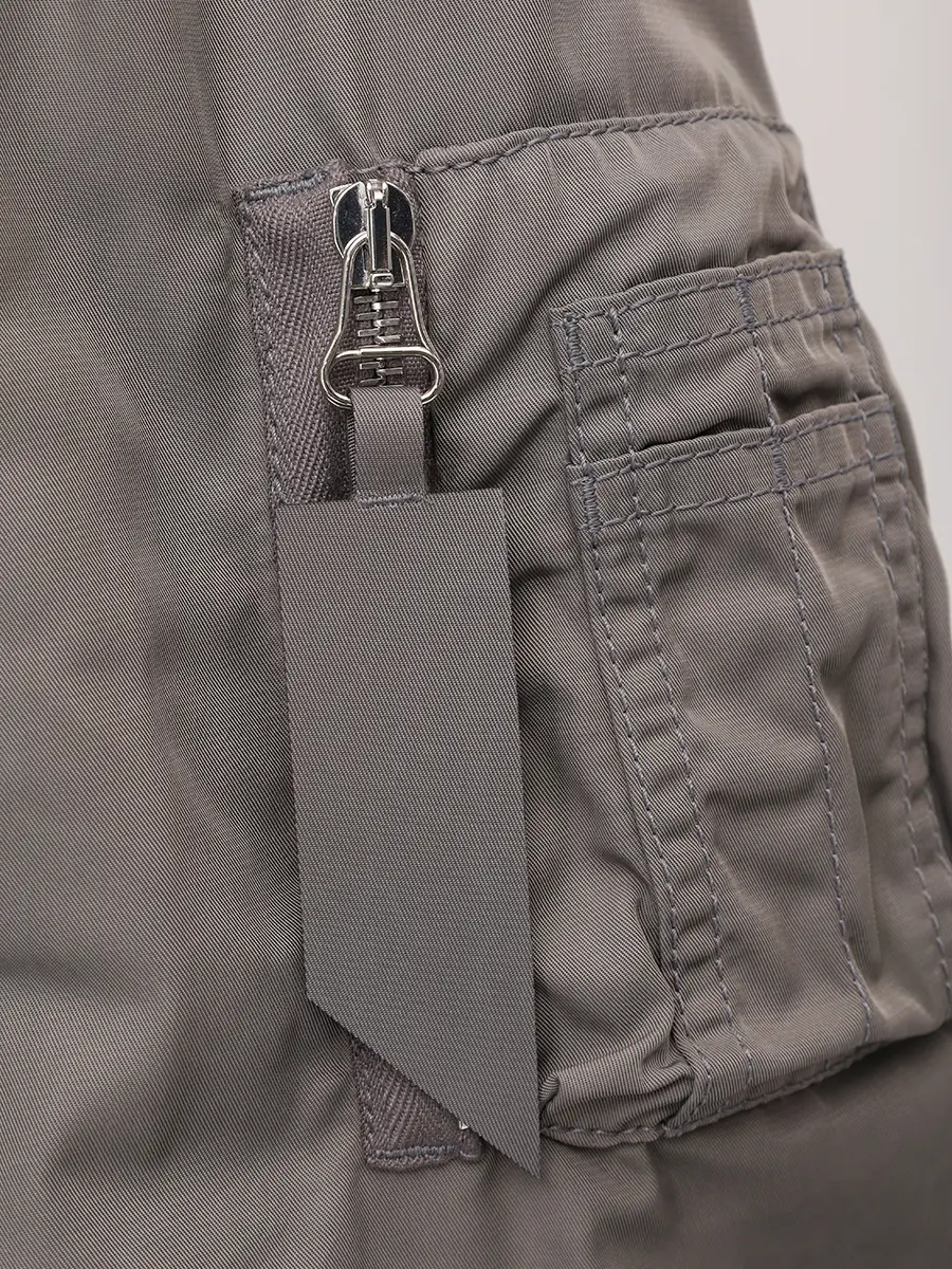 Бомбер однотонный THEATTICO 251WCB00070 - PLL001AA - 084 Серый  Фото 6