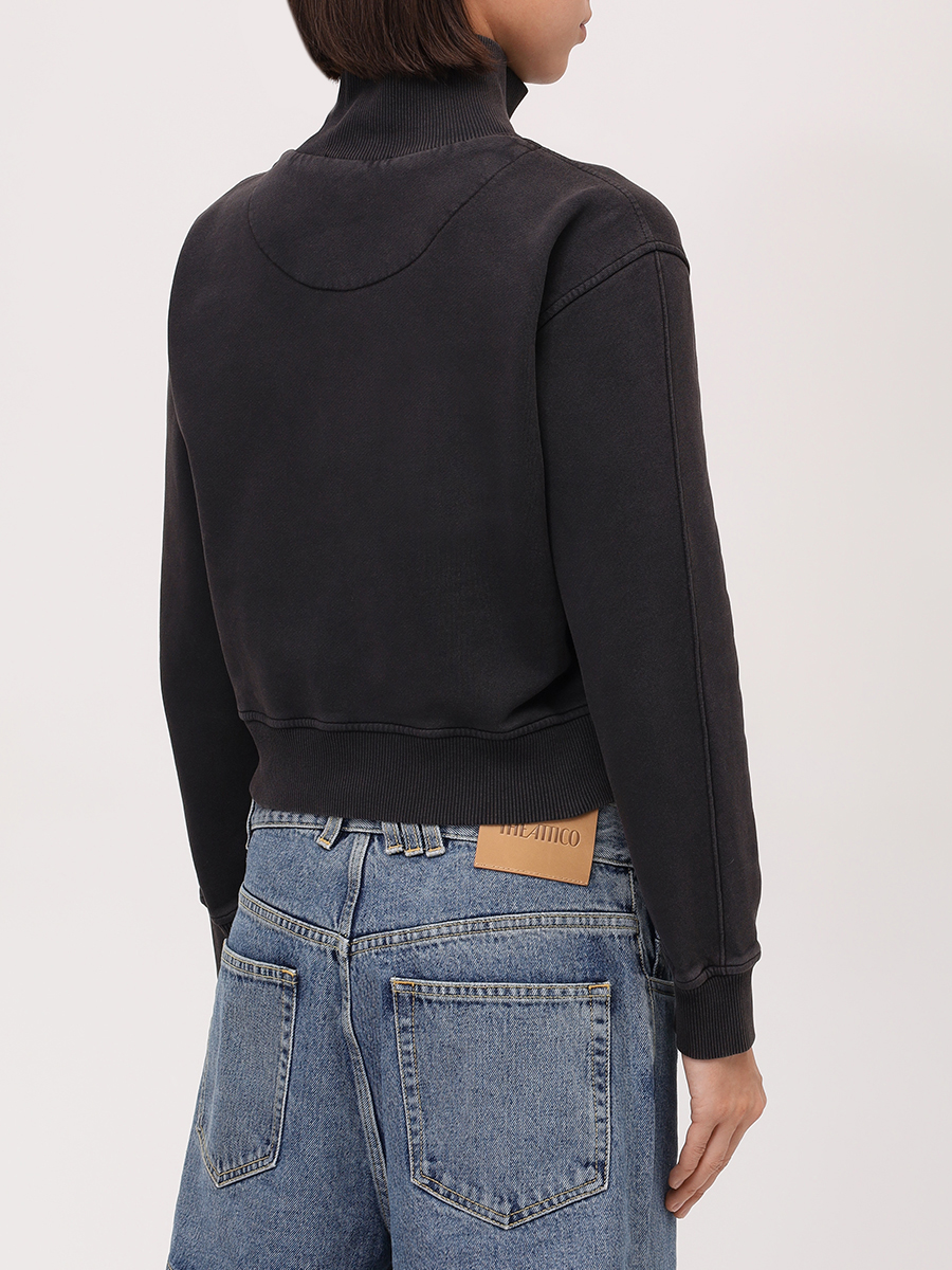 Олимпийка хлопковая THEATTICO 251WCF00022 - JJF003AA - 615 Черный  Фото 3