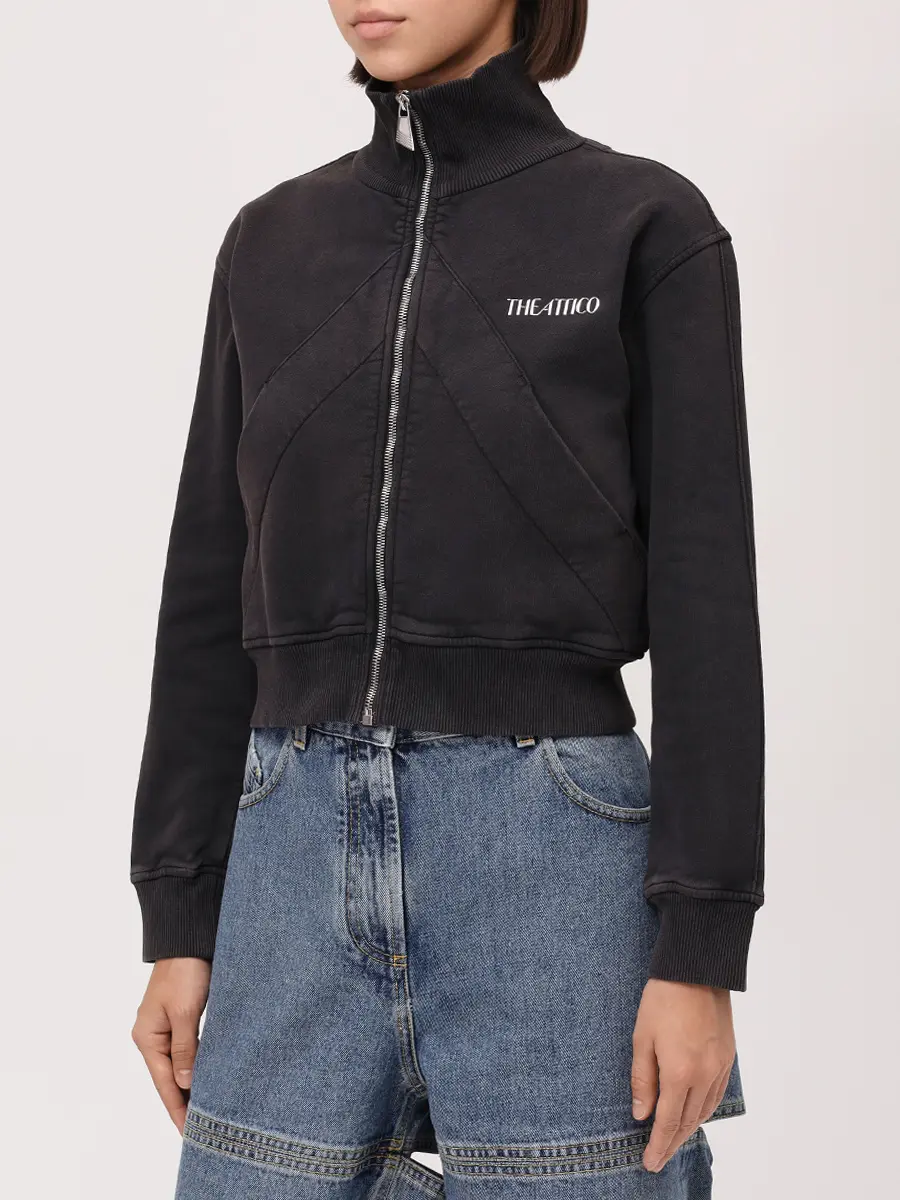 Олимпийка хлопковая THEATTICO 251WCF00022 - JJF003AA - 615 Черный  Фото 4