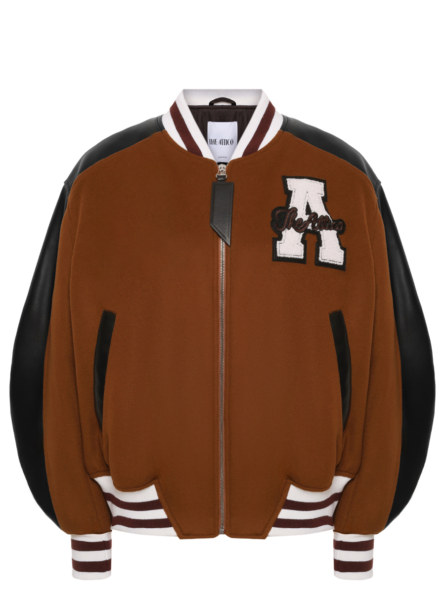 

Бомбер комбинированный, Коричневый, 251WCB00092 - WWV058AA - 046