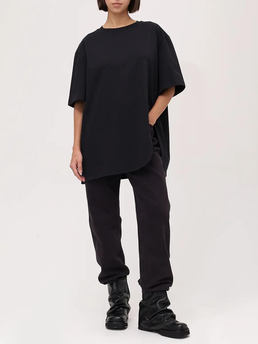 Футболка хлопковая THEATTICO 251WCT00350 - JJJ025AA - 100 Черный  Фото 2