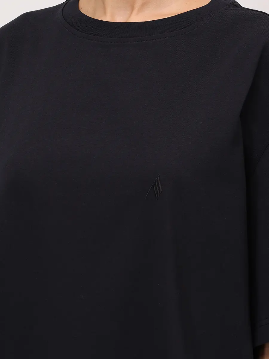 Футболка хлопковая THEATTICO 251WCT00350 - JJJ025AA - 100 Черный  Фото 5