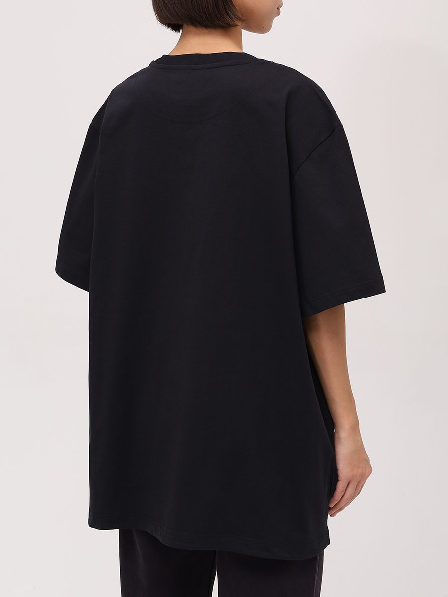 Футболка хлопковая THEATTICO 251WCT00350 - JJJ025AA - 100 Черный  Фото 3