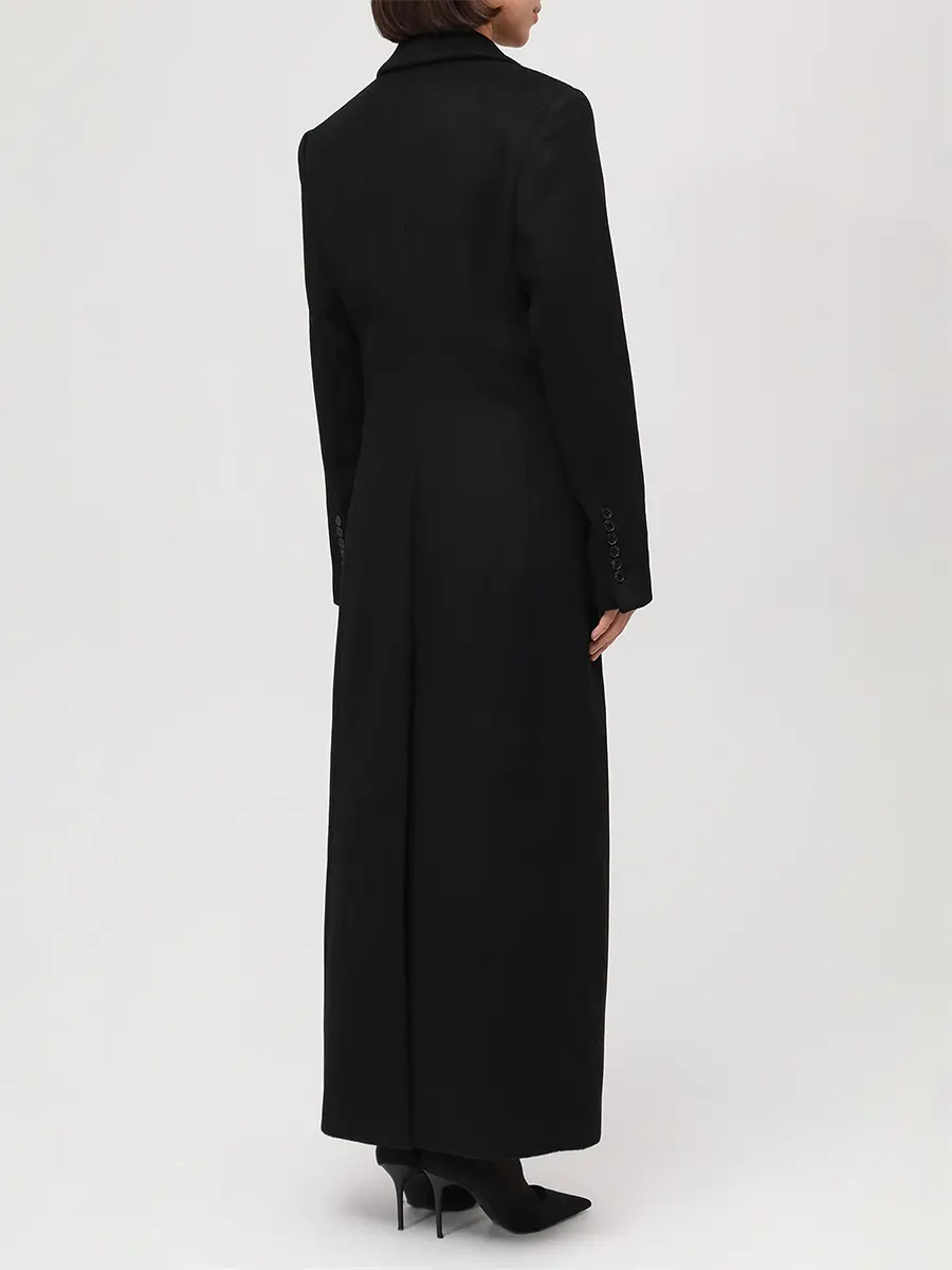 Пальто шерстяное JACOB LEE WWC2062AW25B Черный  Фото 3