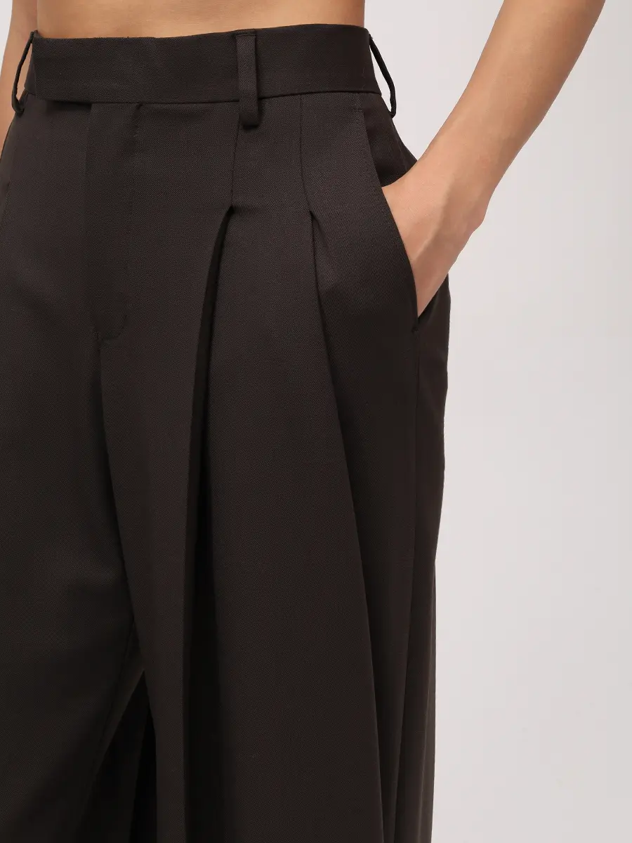 Брюки шерстяные JACOB LEE WWP2053AW25BW Коричневый  Фото 5