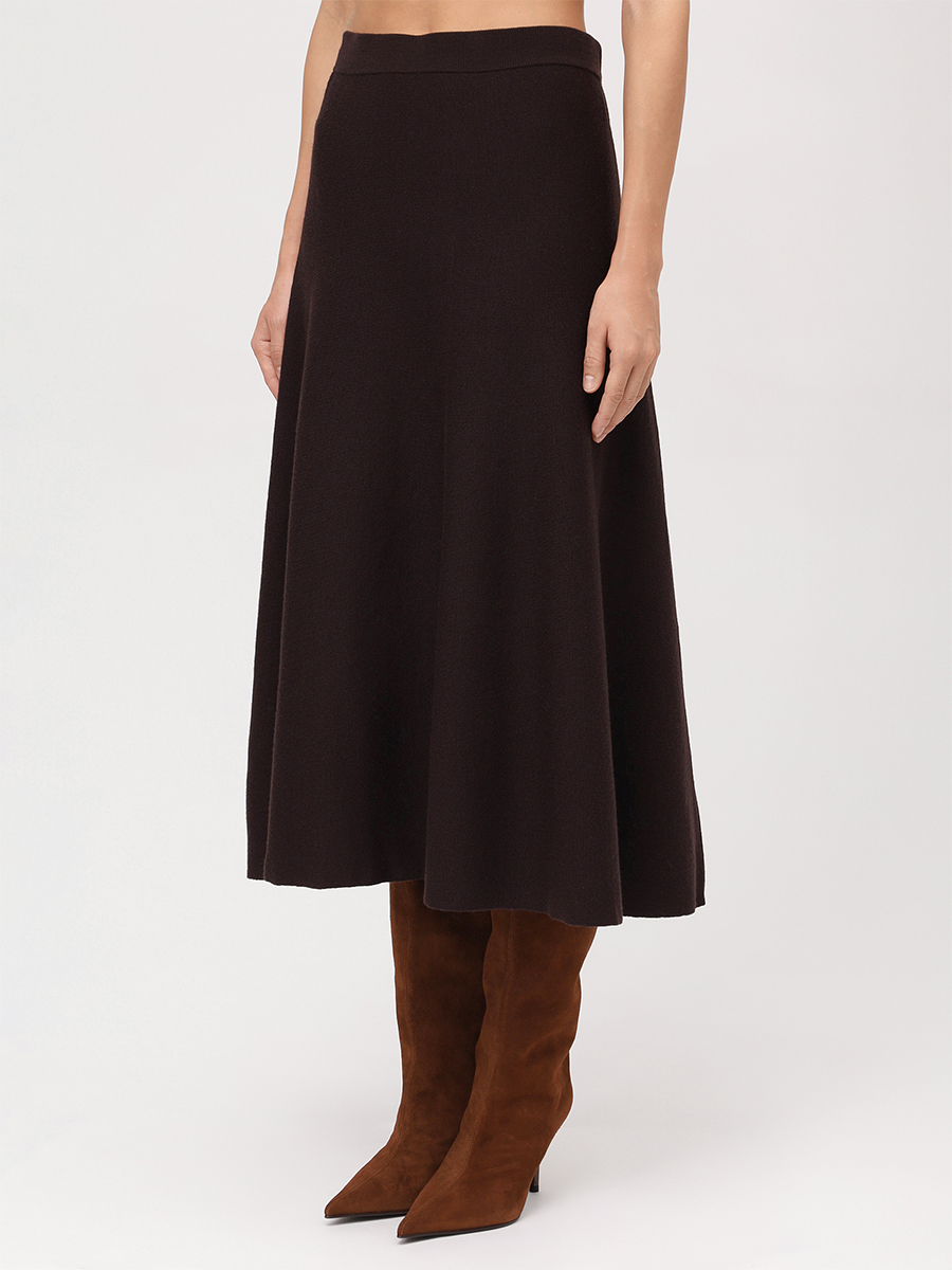 Юбка шерстяная JACOB LEE WCS2069AW25BW Коричневый  Фото 4