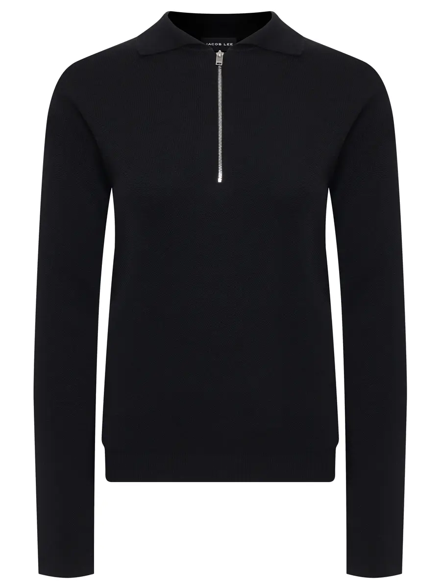 Поло шерстяное JACOB LEE WCP2068AW25B Черный 