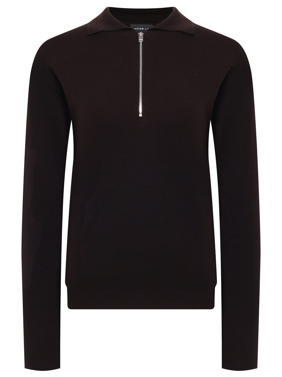 Поло шерстяное JACOB LEE WCP2068AW25BW Коричневый 