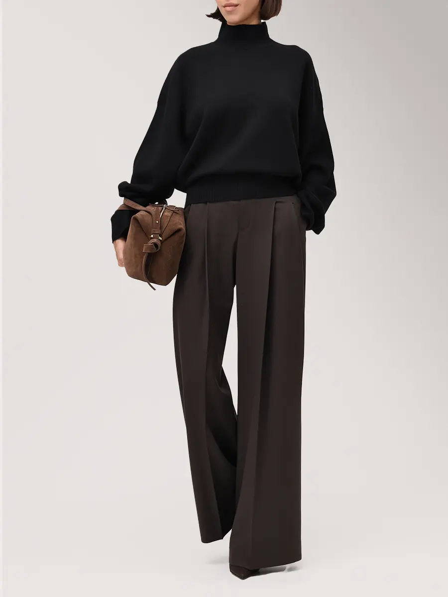 Водолазка шерстяная JACOB LEE WCS2070AW25B Черный  Фото 2