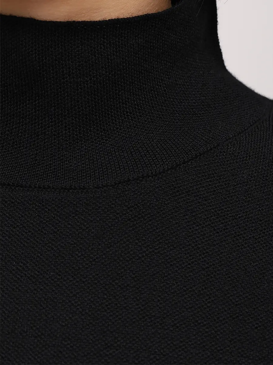 Водолазка шерстяная JACOB LEE WCS2070AW25B Черный  Фото 6