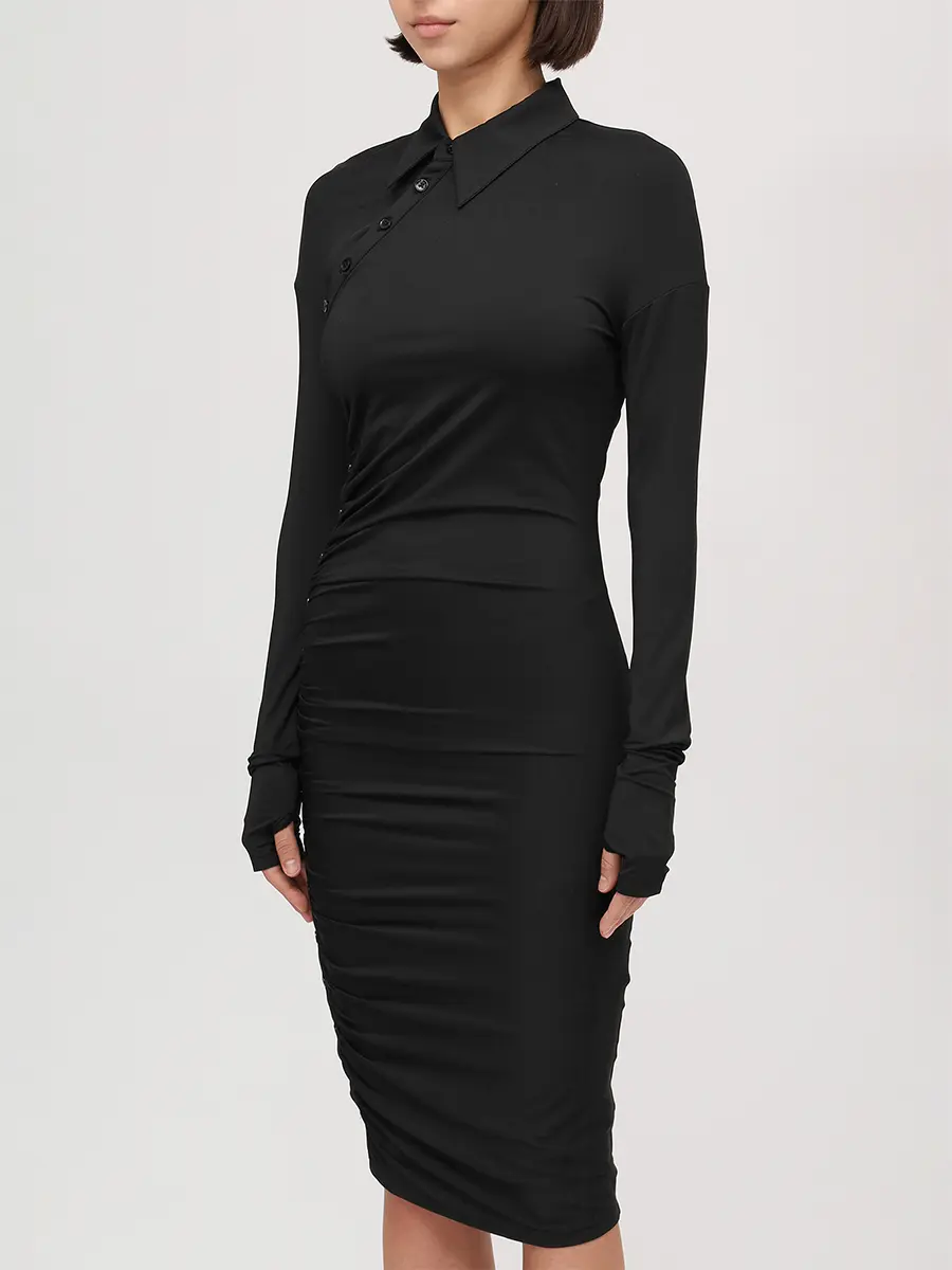 Платье из джерси JACOB LEE WD2002AW25B Черный  Фото 4