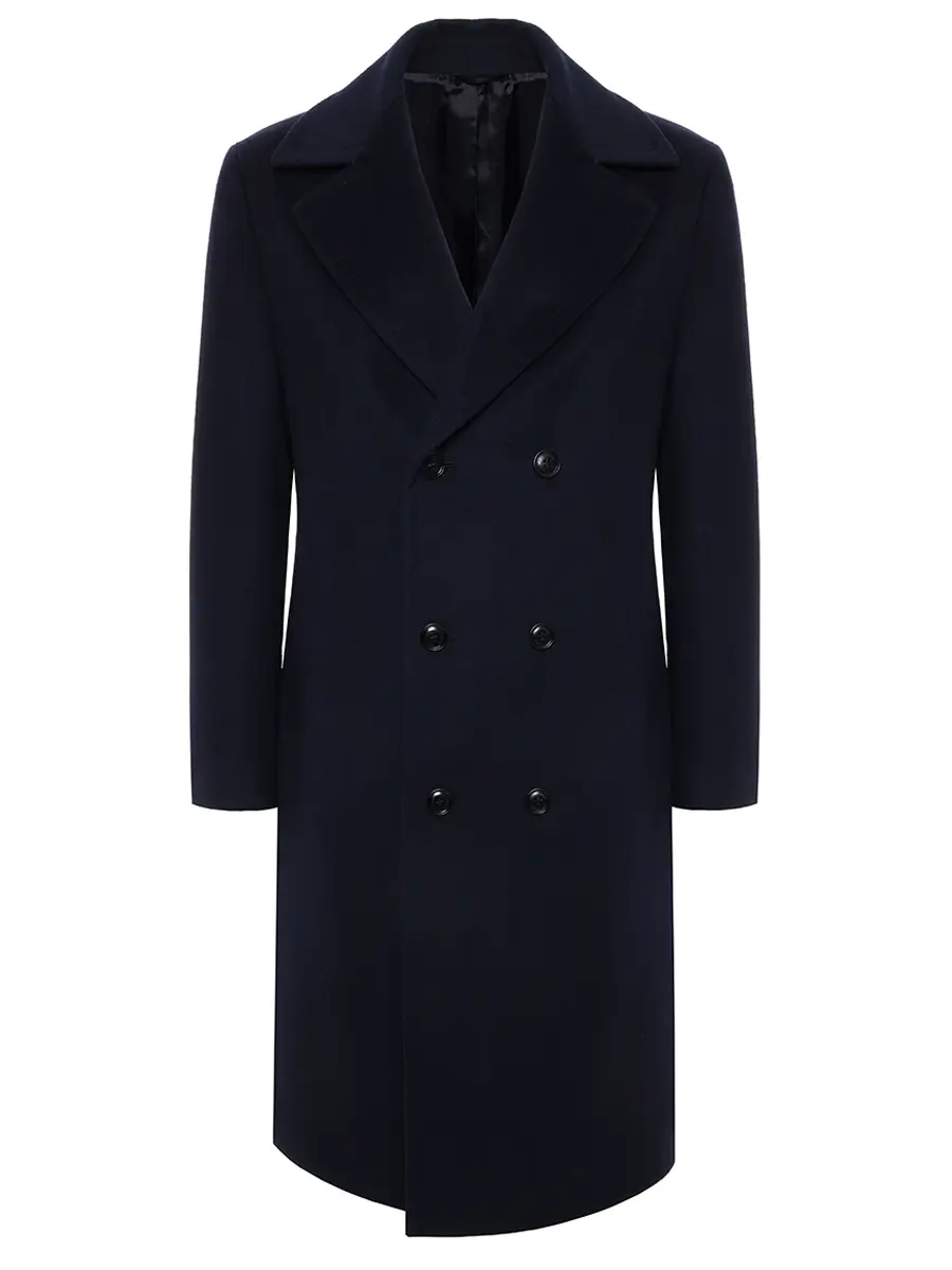 Пальто шерстяное BRETT JOHNSON FW25C61L700NAV Синий 