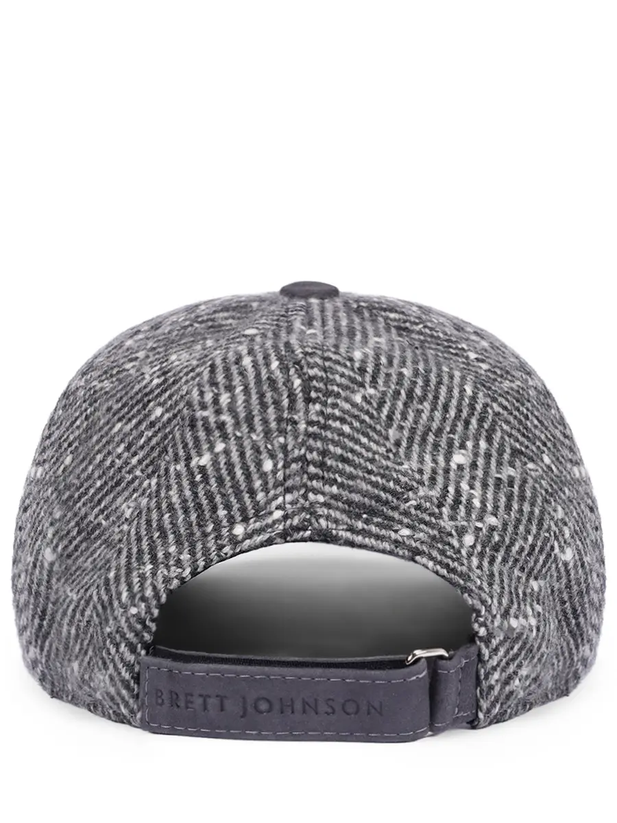 Бейсболка из кашемира и замши BRETT JOHNSON FW25C1L302GRE Серый  Фото 2