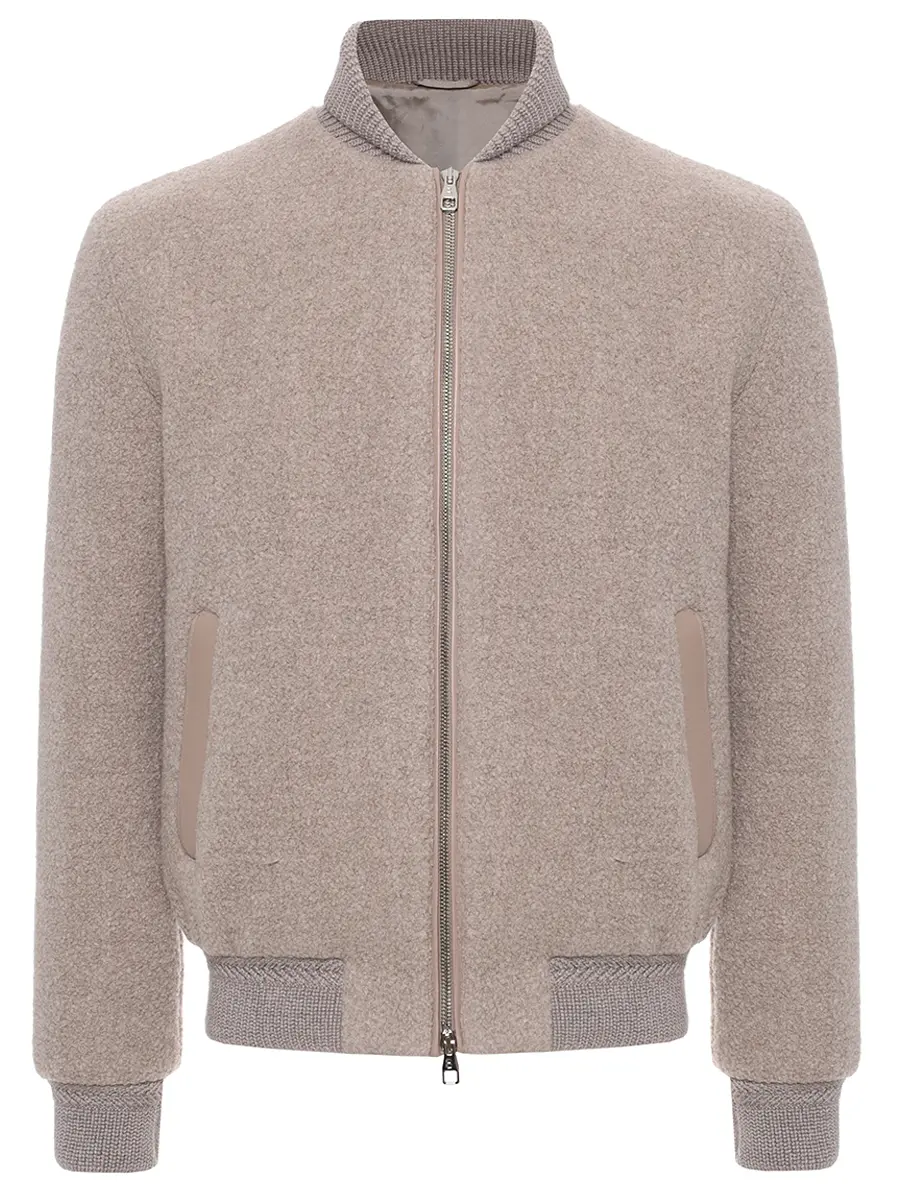 

Бомбер шерстяной, Бежевый, FW25O41L702PEL