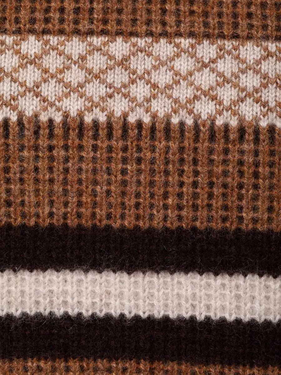 Свитер кашемировый BRETT JOHNSON FW25K30LPCSVIC Коричневый  Фото 6