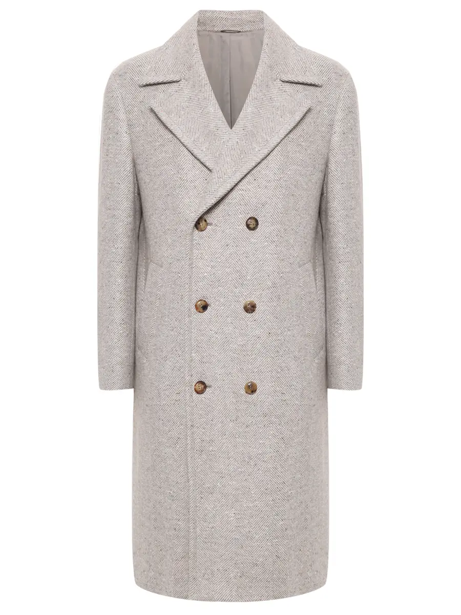 Пальто кашемировое BRETT JOHNSON FW25C61L302FOS Бежевый 