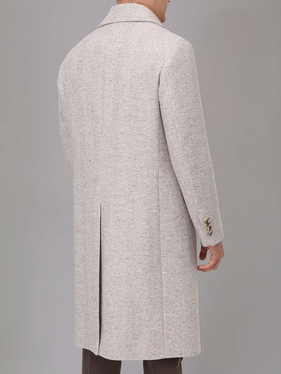 Пальто кашемировое BRETT JOHNSON FW25C61L302FOS Бежевый  Фото 3