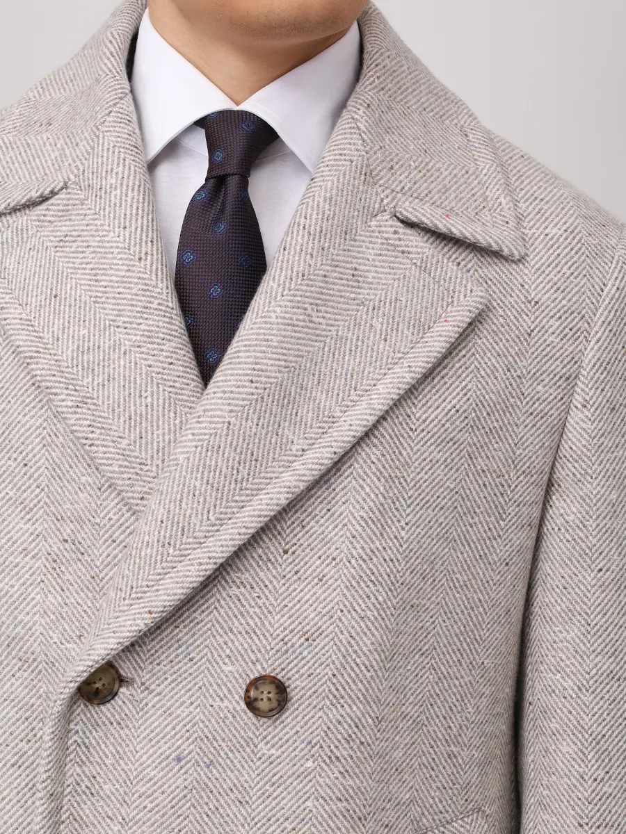 Пальто кашемировое BRETT JOHNSON FW25C61L302FOS Бежевый  Фото 5