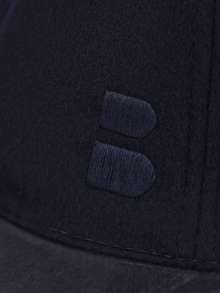 Бейсболка кашемировая BRETT JOHNSON FW25C1L766NAV Синий  Фото 3