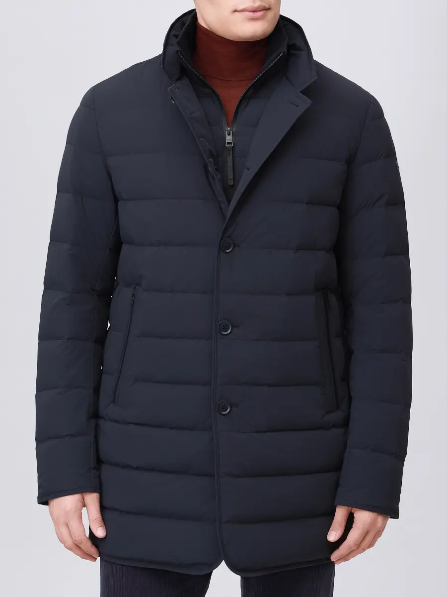 Пуховик стеганый DUNO LOFT 845 Синий  Фото 4