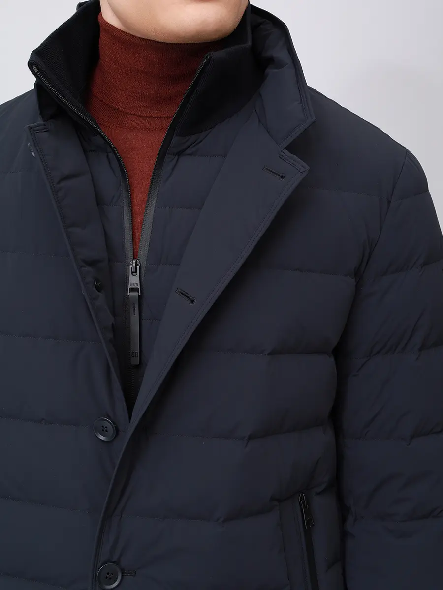 Пуховик стеганый DUNO LOFT 845 Синий  Фото 5