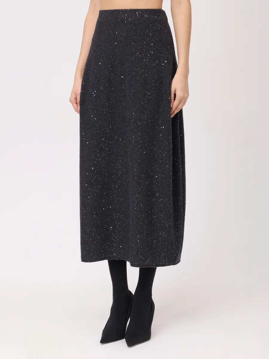 Юбка шерстяная ANTONELLI FIRENZE 41621P-01725-20910 Темно  Фото 4