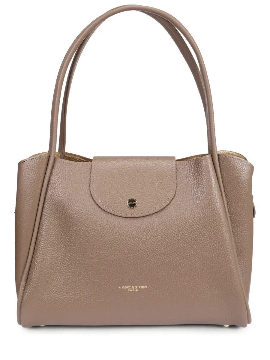 Сумка кожаная Ida Double LANCASTER 470-85-TAUP_IN_OR Светло- Коричневый 