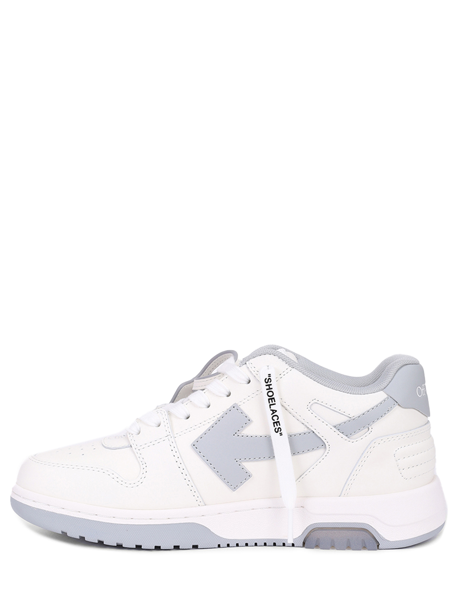 Кеды кожаные Out of Office OFF-WHITE OWIA259C99LEA0180109 Серый  Фото 3