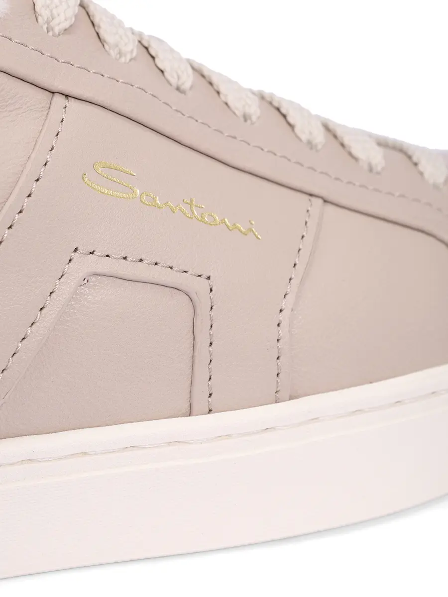 Кеды кожаные на меху SANTONI WBGG61419PNNPXWLE19 Бежевый  Фото 5