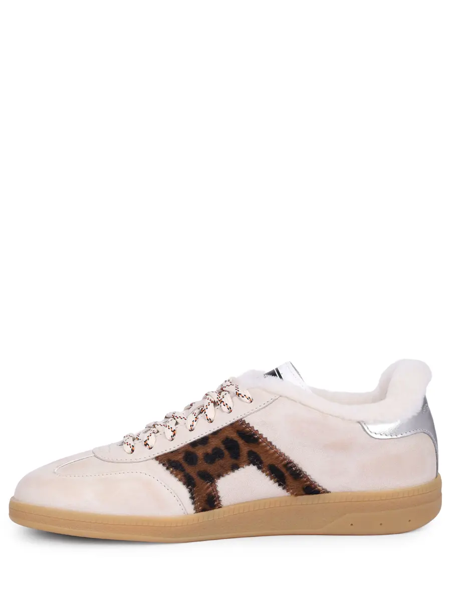 Кеды замшевые на меху SANTONI WBPG61430FARPAVAD50 Кремовый  Фото 3