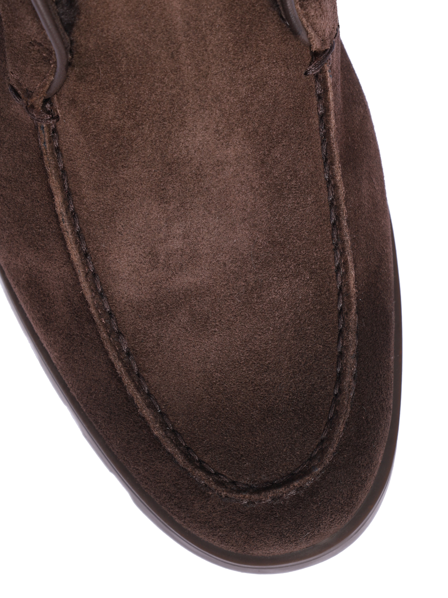 

Ботинки замшевые на меху, Коричневый, WUDG71345DKRAHSYT50