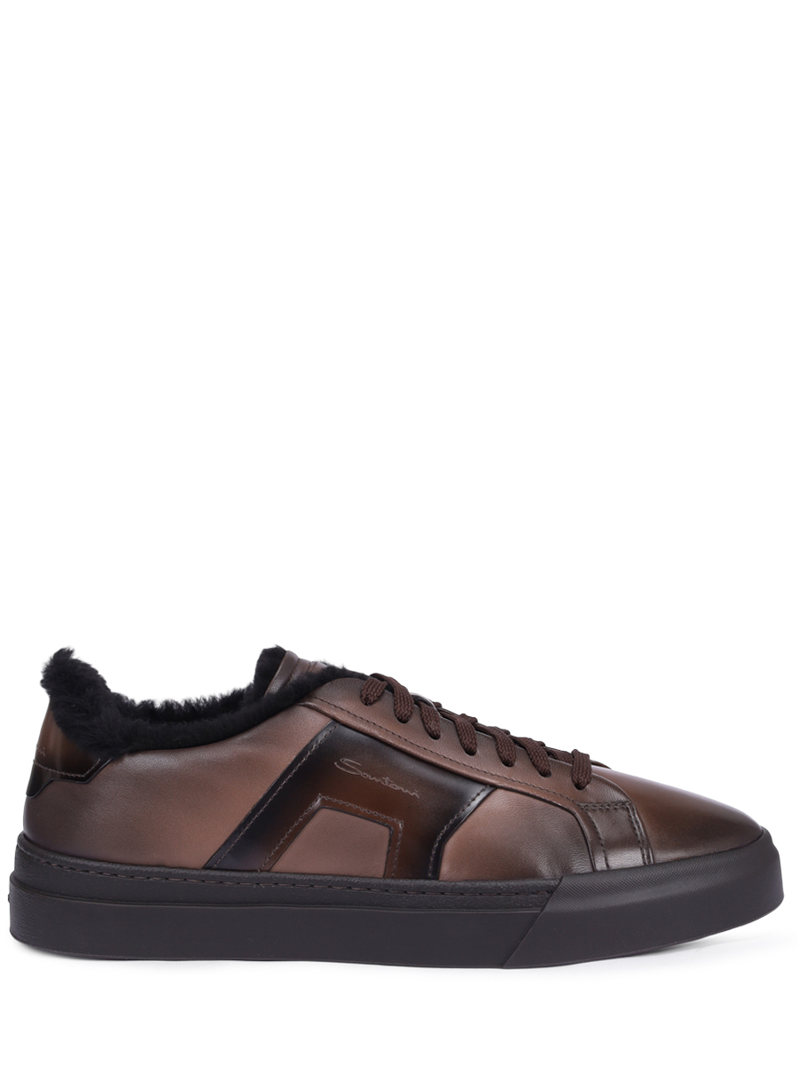 Кеды кожаные на меху SANTONI