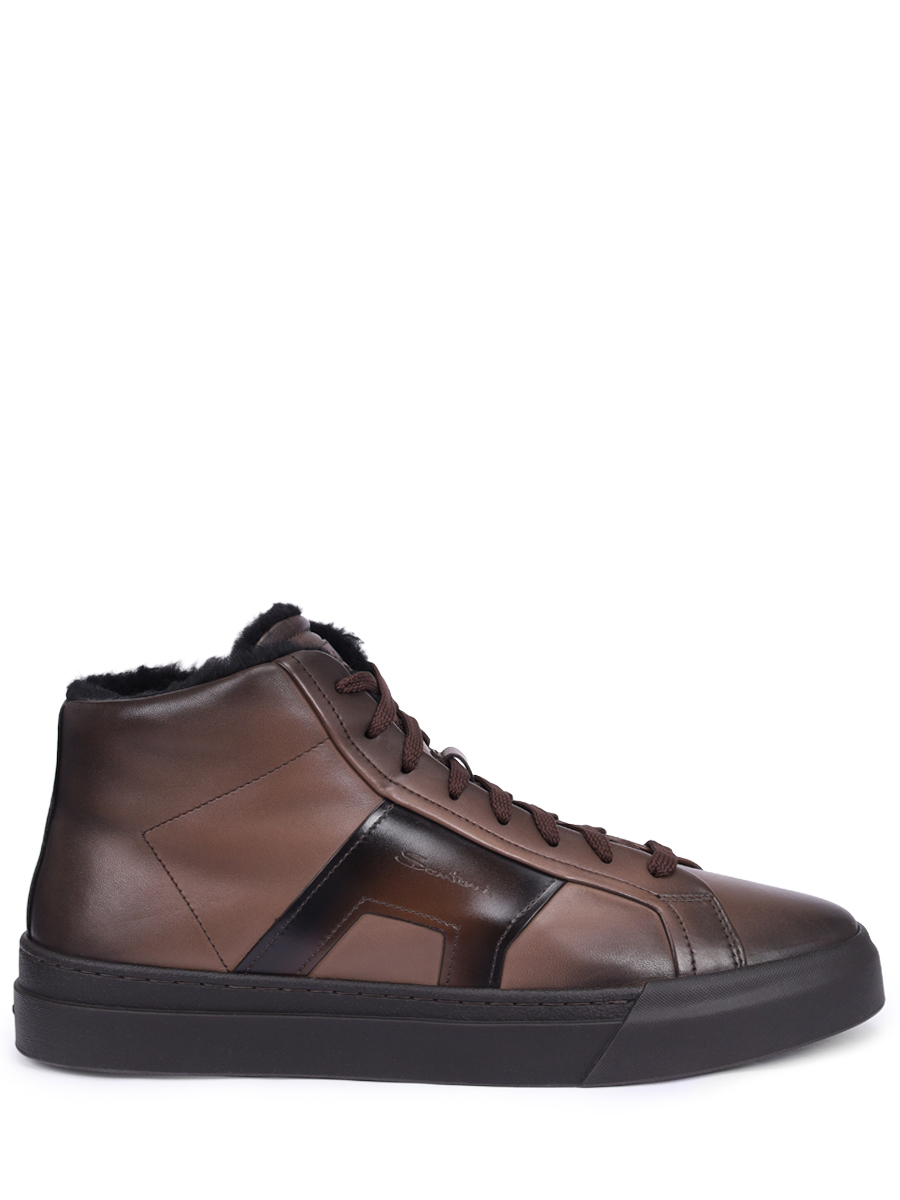 Кеды кожаные на меху SANTONI
