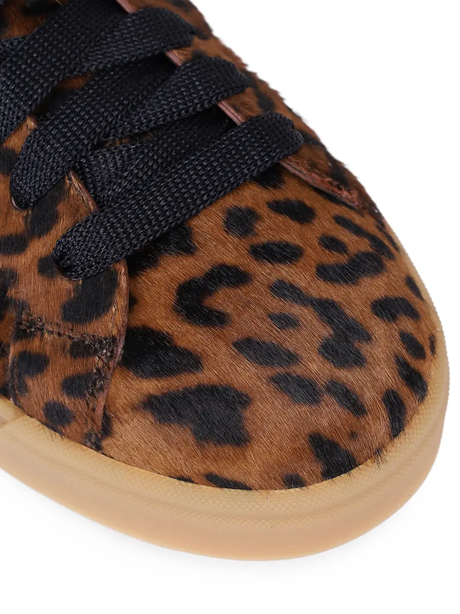 Кеды кожаные на меху SANTONI WBGT61443FARPAVNC40 Коричневый  Фото 5